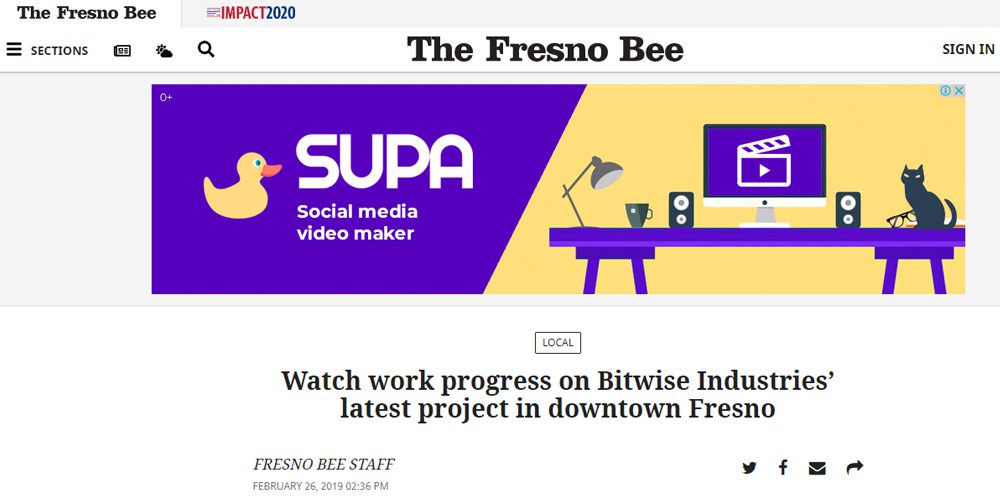 Watch Work Progress on Bitwise Industries Latest Project in Downtown Fresno