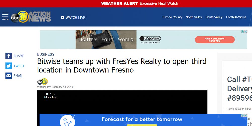 Bitwise Teams Up with FresYes Realty to Open Third Location In Downtown Fresno