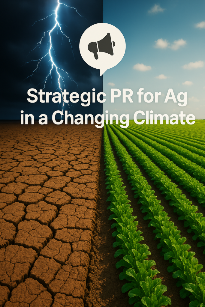 how strategic PR can help ag businesses overcome climate challenges — showcasing the impact of 1903 PR’s communications expertise.