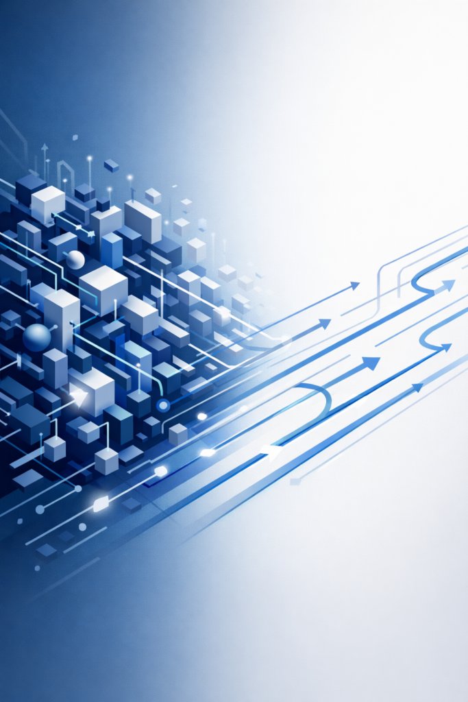 Conceptual illustration showing complex technology being translated into clear messaging that audiences can easily understand | 1903 PR