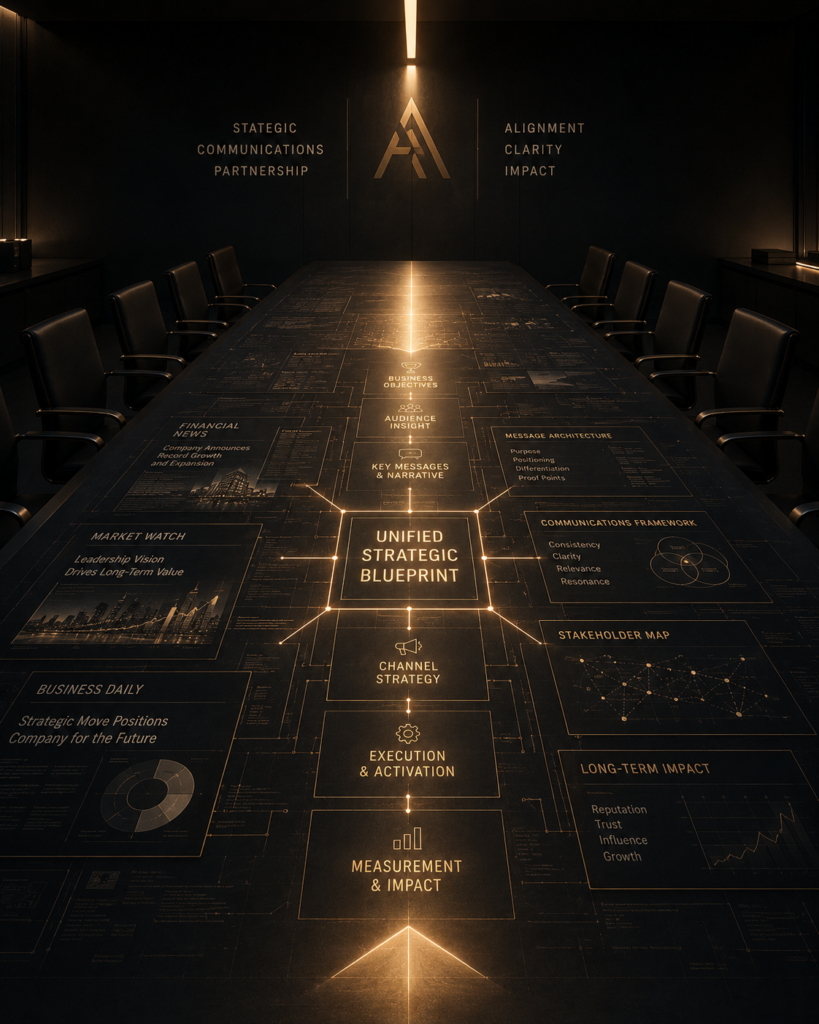 Executive communications strategy and PR agency alignment represented through integrated planning frameworks and long term strategic collaboration between companies and public relations partners | 1903 PR