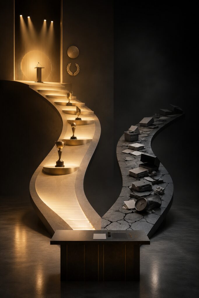 Strategic awards and speaking program success visualized through thoughtful submissions, industry recognition opportunities, conference stages, and executive thought leadership development | 1903 PR