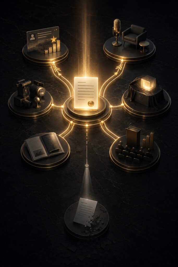 Funding announcement strategy illustrated through connected media coverage, executive thought leadership, customer success stories, and strategic communications that transform investment news into lasting market momentum | 1903 PR