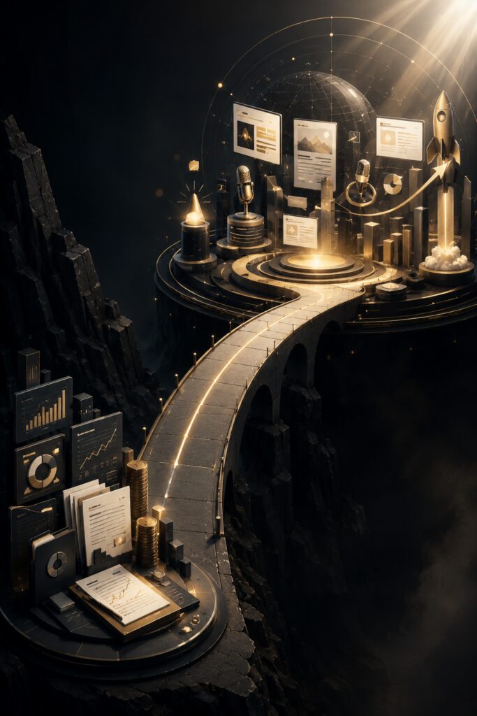 Market narrative strategy illustrated through the transition from investor focused fundraising communications to executive thought leadership, customer success, media relations, and long term market leadership | 1903 PR