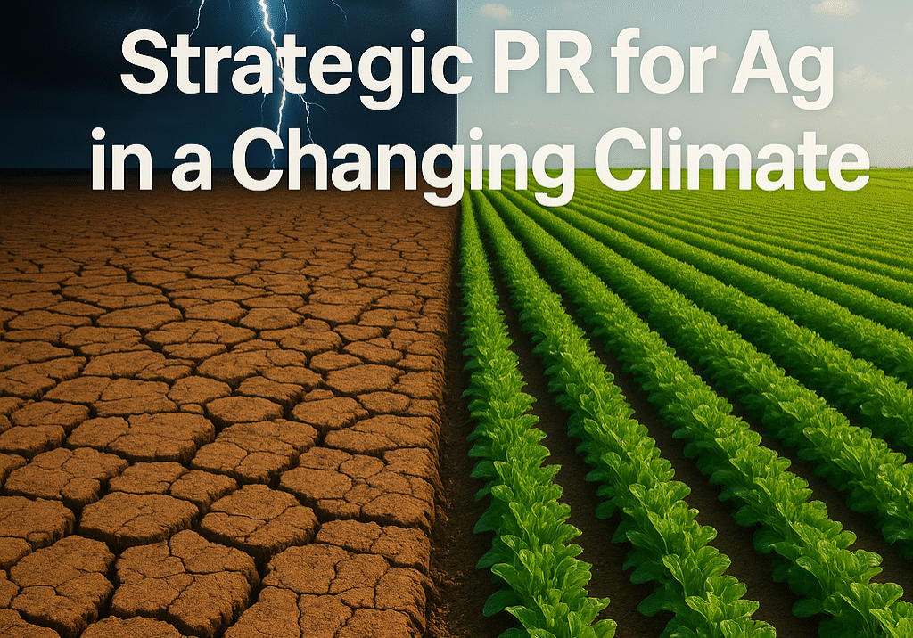 how strategic PR can help ag businesses overcome climate challenges — showcasing the impact of 1903 PR’s communications expertise.