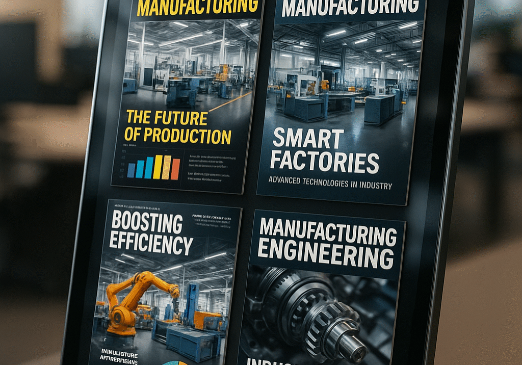 Digital media outlets featuring manufacturing news—1903 PR helps brands target the right publications for visibility and growth.