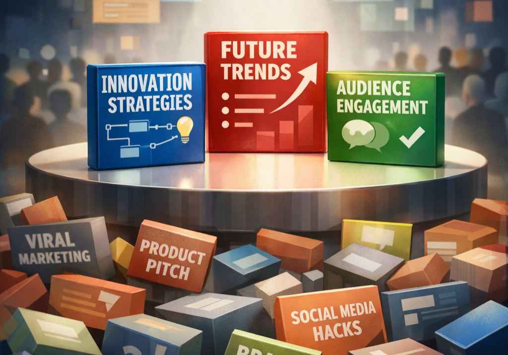 Abstract visual representing why most conference speaking abstracts fail while clear, relevant ideas win stages | 1903 PR