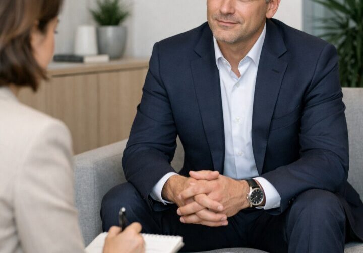 Conceptual illustration showing how CEOs build credibility through clear communication and strong media interview presence | 1903 PR