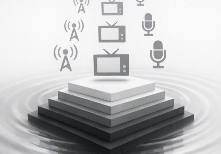Conceptual illustration showing consistent media coverage patterns building long-term brand credibility beyond single high-profile press placements | 1903 PR