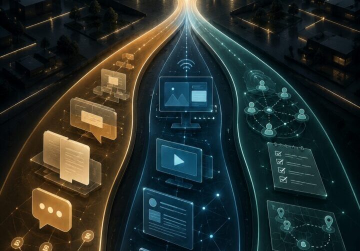 Enterprise communications strategy visualized through aligned messaging, trusted communication channels, and coordinated engagement tactics designed to build credibility with enterprise buyers | 1903 PR
