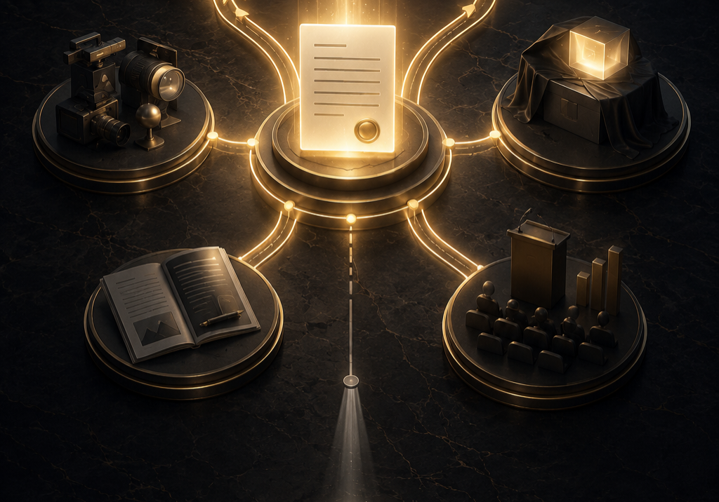 Funding announcement strategy illustrated through connected media coverage, executive thought leadership, customer success stories, and strategic communications that transform investment news into lasting market momentum | 1903 PR