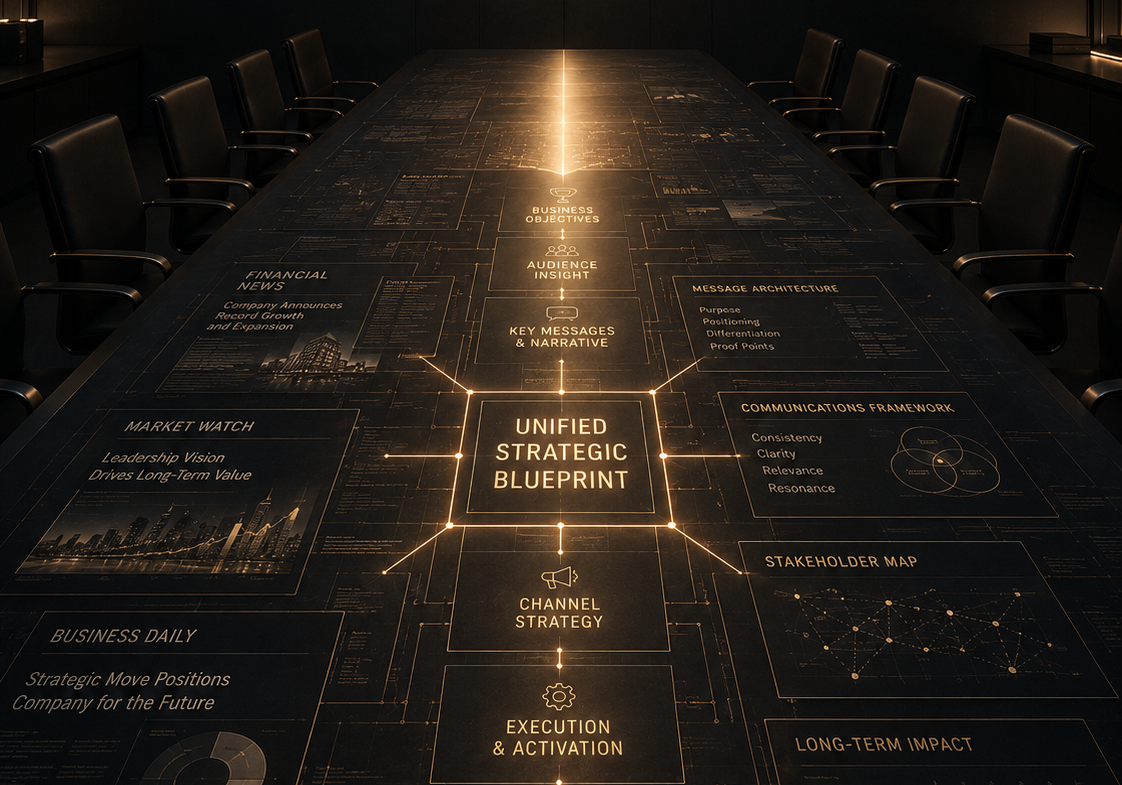 Executive communications strategy and PR agency alignment represented through integrated planning frameworks and long term strategic collaboration between companies and public relations partners | 1903 PR